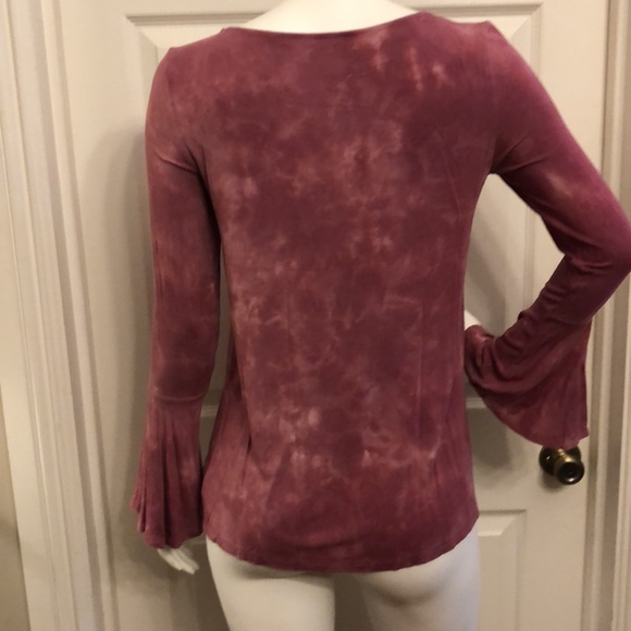 American Eagle Soft & Sexy tie dye pullover long sleeve hippie boho SZ M flare - Picture 6 of 11